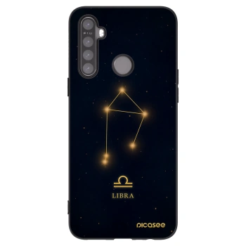 Picasee silikonowe czarne etui na Realme 5 - LIBRA