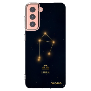 Picasee silikonowe przeźroczyste etui na Samsung Galaxy S21 5G G991B - LIBRA