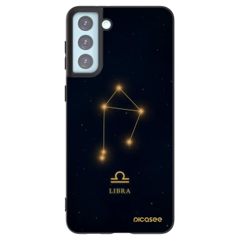 Picasee silikonowe czarne etui na Samsung Galaxy S21+ 5G G996F - LIBRA