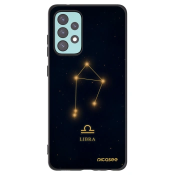 Picasee silikonowe czarne etui na Samsung Galaxy A72 A725F - LIBRA