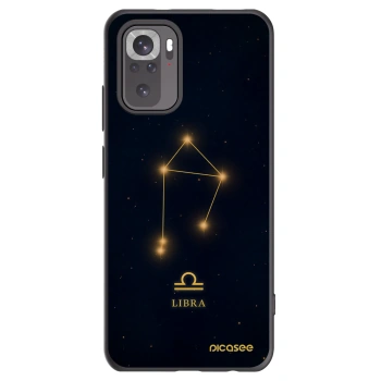Picasee silikonowe czarne etui na Xiaomi Redmi Note 10S - LIBRA