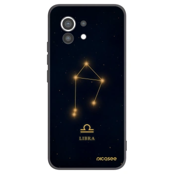 Picasee silikonowe czarne etui na Xiaomi Mi 11 - LIBRA