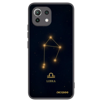 Picasee silikonowe czarne etui na Xiaomi Mi 11 Lite - LIBRA
