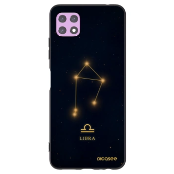Picasee silikonowe czarne etui na Samsung Galaxy A22 A226B 5G - LIBRA
