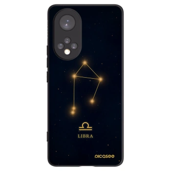 Picasee silikonowe czarne etui na Honor 50 5G - LIBRA