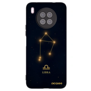 Picasee silikonowe czarne etui na Huawei Nova 8i - LIBRA