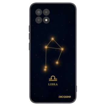 Picasee silikonowe czarne etui na Realme 8i - LIBRA