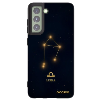 Picasee silikonowe czarne etui na Samsung Galaxy S21 FE 5G - LIBRA