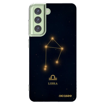 Picasee silikonowe przeźroczyste etui na Samsung Galaxy S21 FE 5G - LIBRA