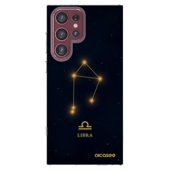 Picasee silikonowe przeźroczyste etui na Samsung Galaxy S22 Ultra 5G - LIBRA