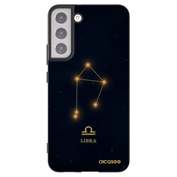 Picasee silikonowe czarne etui na Samsung Galaxy S22+ 5G - LIBRA