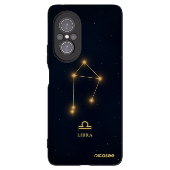 Picasee silikonowe czarne etui na Huawei Nova 9 SE - LIBRA