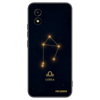 Picasee silikonowe czarne etui na Vivo Y01 - LIBRA