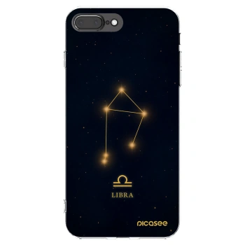 Picasee silikonowe przeźroczyste etui na Apple iPhone 8 Plus - LIBRA