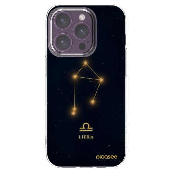 Picasee silikonowe przeźroczyste etui na Apple iPhone 14 Pro - LIBRA