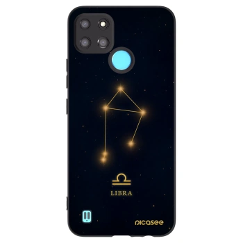 Picasee silikonowe czarne etui na Realme C21Y - LIBRA