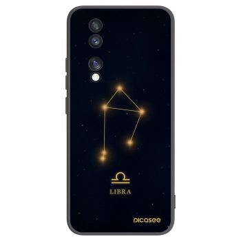 Picasee silikonowe czarne etui na Honor 70 - LIBRA
