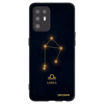 Picasee silikonowe czarne etui na OPPO A94 5G - LIBRA