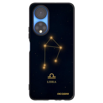 Picasee silikonowe czarne etui na Honor X7 - LIBRA