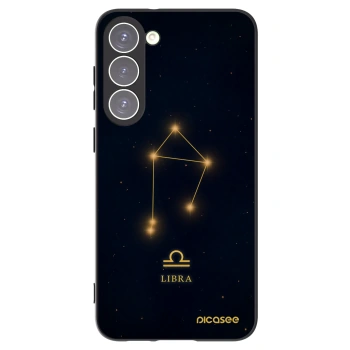 Picasee silikonowe czarne etui na Samsung Galaxy S23+ 5G - LIBRA