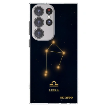 Picasee silikonowe przeźroczyste etui na Samsung Galaxy S23 Ultra 5G - LIBRA