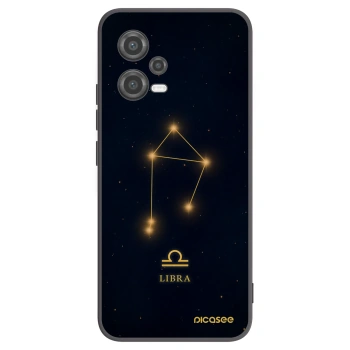 Picasee silikonowe czarne etui na Xiaomi Poco X5 - LIBRA