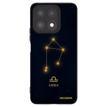Picasee silikonowe czarne etui na Honor X8a - LIBRA