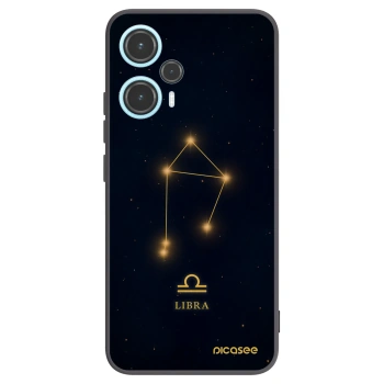 Picasee silikonowe czarne etui na Xiaomi Poco F5 - LIBRA