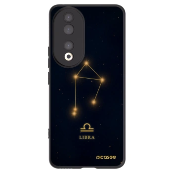 Picasee silikonowe czarne etui na Honor 90 5G - LIBRA