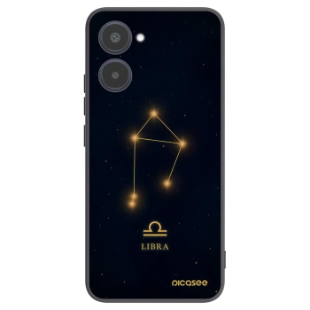 Picasee silikonowe czarne etui na Realme 10 4G - LIBRA