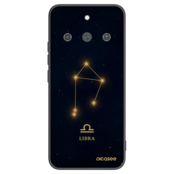 Picasee silikonowe czarne etui na Realme 11 Pro+ - LIBRA