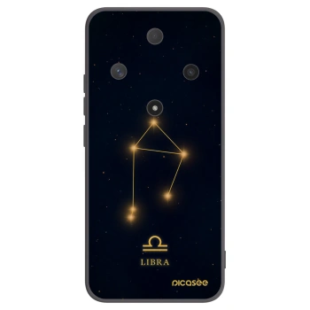 Picasee silikonowe czarne etui na Honor Magic6 Lite 5G - LIBRA