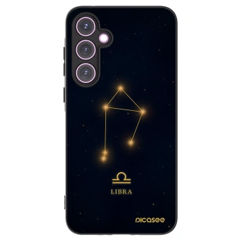 Picasee silikonowe czarne etui na Samsung Galaxy A35 5G A356B - LIBRA