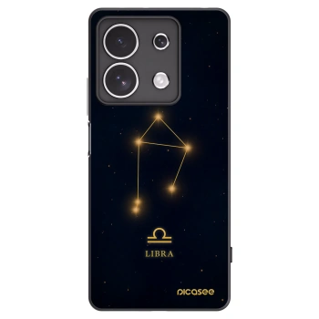 Picasee silikonowe czarne etui na Xiaomi Redmi Note 13 4G - LIBRA