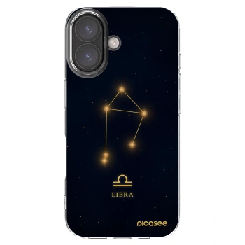 Picasee silikonowe przeźroczyste etui na Apple iPhone 16 - LIBRA