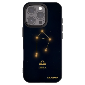 Picasee silikonowe czarne etui na Apple iPhone 16 Pro - LIBRA