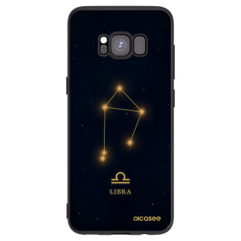 Picasee silikonowe czarne etui na Samsung Galaxy S8 G950F - LIBRA