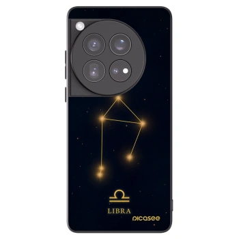 Picasee silikonowe czarne etui na OnePlus 12 5G - LIBRA