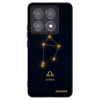 Picasee silikonowe czarne etui na Xiaomi 14T Pro - LIBRA