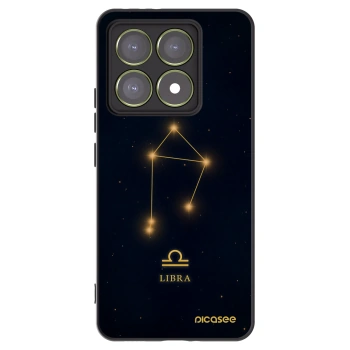 Picasee silikonowe czarne etui na Xiaomi 14T - LIBRA