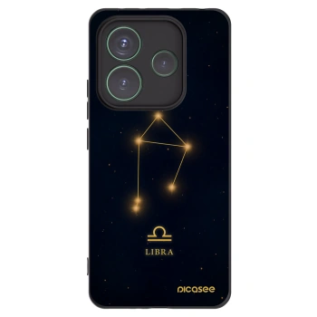 Picasee silikonowe czarne etui na Xiaomi Redmi Note 14 5G - LIBRA