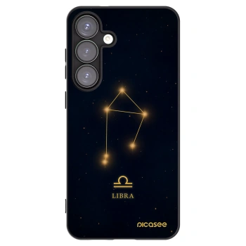 Picasee silikonowe czarne etui na Samsung Galaxy S25+ 5G - LIBRA