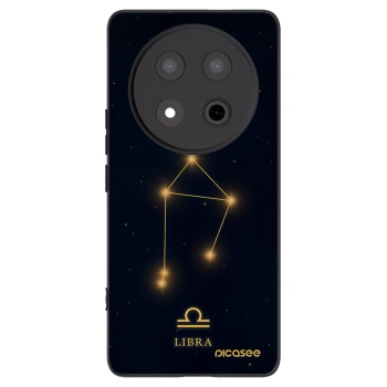 Picasee silikonowe czarne etui na Honor Magic7 Lite 5G - LIBRA