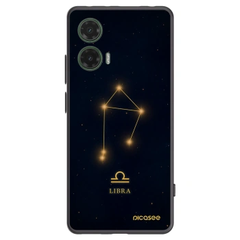Picasee silikonowe czarne etui na Motorola Moto G35 5G - LIBRA