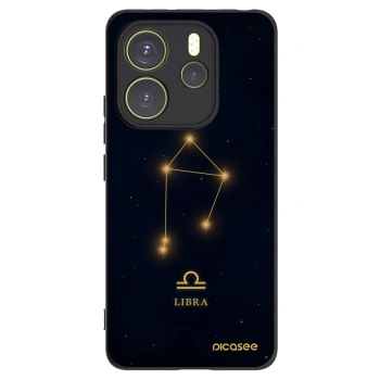 Picasee silikonowe czarne etui na Xiaomi Redmi Note 14 4G - LIBRA
