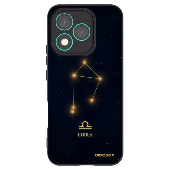 Picasee silikonowe czarne etui na Honor 400 Lite 5G - LIBRA