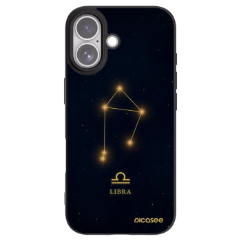 Picasee silikonowe czarne etui na Apple iPhone 17 - LIBRA