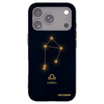 Picasee silikonowe czarne etui na Apple iPhone 17 Pro - LIBRA