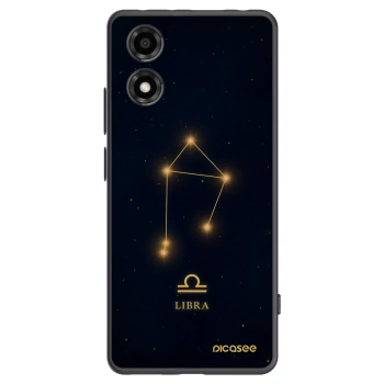 Picasee silikonowe czarne etui na Motorola Moto E14 - LIBRA