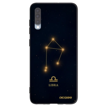 Picasee silikonowe czarne etui na Samsung Galaxy A70 A705F - LIBRA